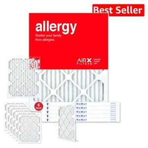 16x20x1 MERV 11 High-Efficiency Air Filters - Box of 6 for HVAC Systems - Picture 1 of 7