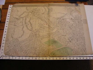 Bacon's London 1880er Karte: #1 N.W. LONDON w Hampstead, Primrose Hill Park, - Bild 1 von 7