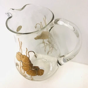 Glaskrug Blattgold Alpenveilchen Motiv Atemberaubend - Bild 1 von 3