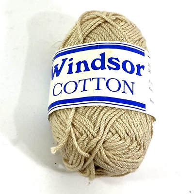 Hilo Windsor Ulltex 100 % algodón mercerizado color #503 beige Inglaterra Foto 1 de 4