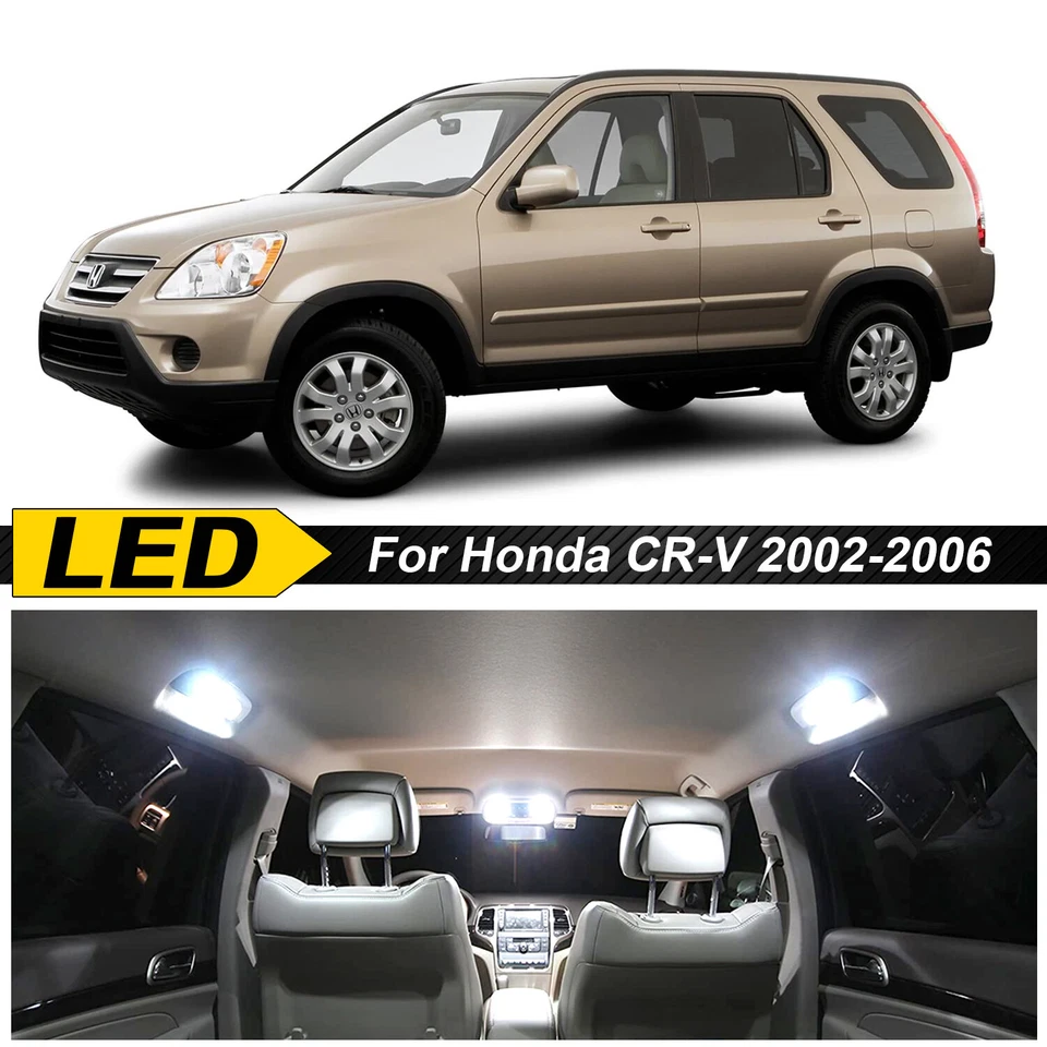 Комплект белых внутренних светодиодных фар для Honda CRV CR-V 2002 - 2004 2005 2006 годов выпуска - Изображение 1 из 4