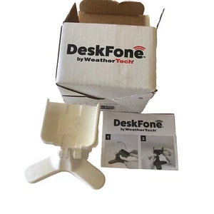 WeatherTech Supporto Telefono DeskFone Regolabile Superficie Piatta Cellulare - Bianco - Foto 1 di 9