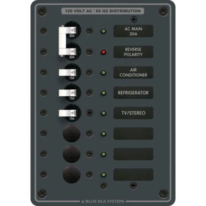 Blue Sea Systems 8027 Ac Main +6 Position Breaker Panel White Switches - Picture 1 of 1