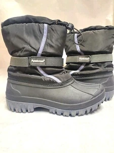 Apakowa Little Kids Insulated Boots Winter Snow Shoes Size 35 - Picture 1 of 4