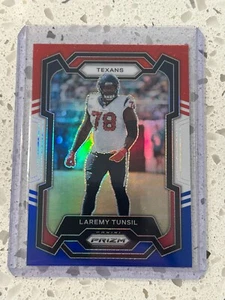 LaRemy Tunsil - 2023 Prizm Silver RWB - Red White Blue Texans Rare - Picture 1 of 2