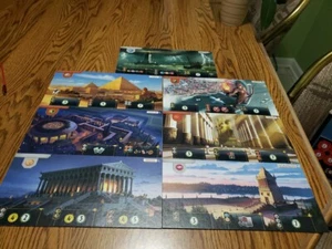 7 Wonders Game Replacement Pieces Parts - Set Of 7 Game Boards New Free Shipping - Picture 1 of 8