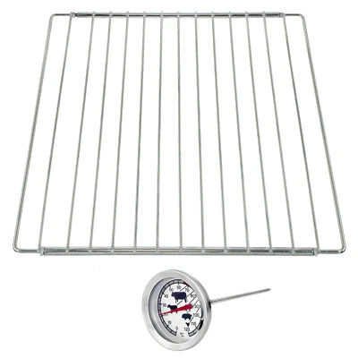 SPARESWORKS Estante de parrilla de bloqueo extensible ajustable para horno CATA + sonda de alimentos