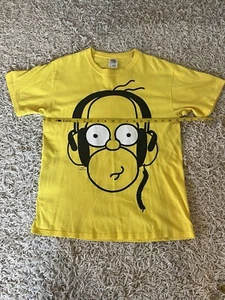 Yellow Homer Simpson Adult T-Shirt Size MEDIUM New No Tags - Picture 1 of 7