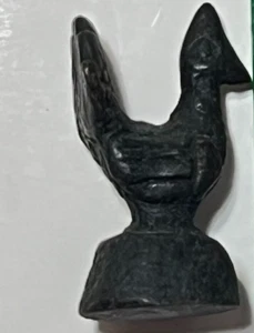 Vintage Asia Burmese Antique Opium Weight Bird Duck Rooster Bronze China .7 oz - Picture 1 of 6