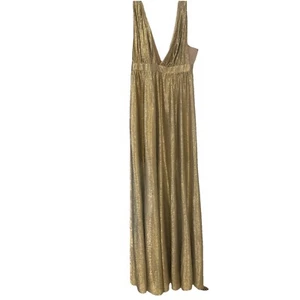 Abito in maglia metallica Bebe Gold Dbl V nuovo con etichette taglia S abito formale prezzo consigliato dal produttore $129 - Foto 1 di 10