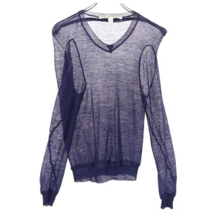 Maglione donna COMME des GARCONS Made in Japan lana manica lunga scollo a V design - Foto 1 di 9