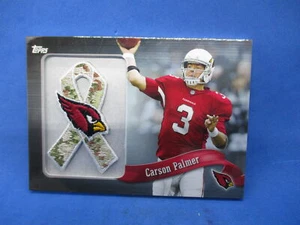 2013 Topps NFL Patch CAMO Ribbon Carson Palmer NFL Cardinals # PR-CP - Picture 1 of 2