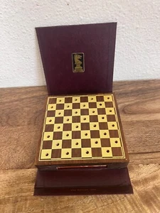 Drueke 'Play A Way' Travel Game ~ Chess Checkers 4.5''x4.5'' - Picture 1 of 11