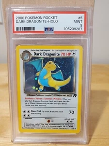 PSA 9 MINT- 2000 Pokemon Team Rocket Unlmited Holo Dark Dragonite #5 - Picture 1 of 1