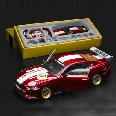 1/42 2018 Ford Mustang GT Model Car Kit Diecast Toy Cars Kids Boys Gifts Red - Image 1 of 4