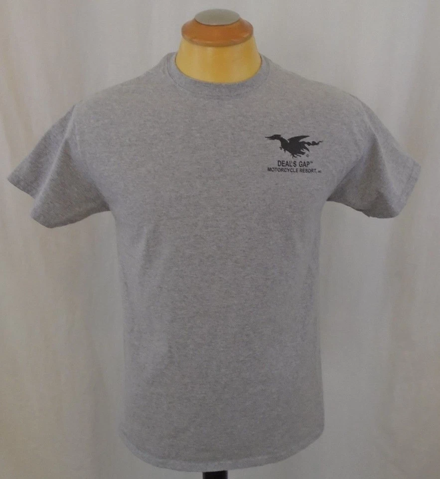 Deal's Gap Motorcycle Resort Ride The Dragon Medium Grey T shirt - Image 1 of 4