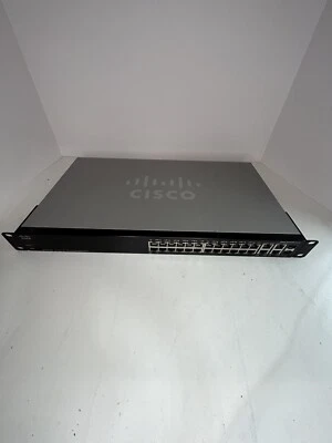 Cisco SF300-24PP 24-Port 10/100 PoE+Managed Switch Tested - Image 1 of 4