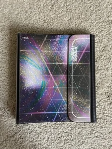 Mead Trapper Keeper Geometric Galaxy Print with Folders In Great Shape - Picture 1 of 5