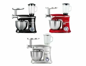 Impastatrice Planetaria Professionale Elettrica 7,5 L 2100 W Mixer Trita 3 IN 1 - Foto 1 di 6