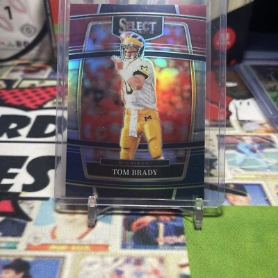 2022 TOM BRADY Select Draft Picks Concourse Tri Color PRIZM #’d 85/199 - Image 1 of 2