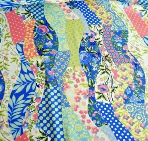 Bufanda de tela Patchwork colección primavera boho floral hippie estampado 60" BTY - Imagen 1 de 4