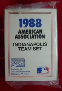 1988 INDIANAPOLIS INDIANS PROCARDS MiLB TEAM SET RANDY JOHNSON MONTREAL EXPOS - Picture 1 of 4