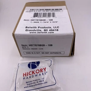10 pack Hickory Hardware H077878GB Woodward Cabinet T-Knob Gold Finish - Picture 1 of 7