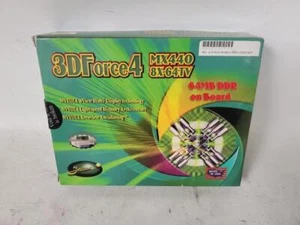 Jaton 3DForce4 MX440 8X-64TV 64MB AGP Graphics Video Card - Picture 1 of 10