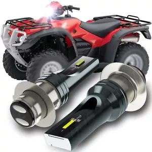 For Yamaha Rhino 450 660 700 Super White 100w H6M LED Headlight Bulbs 2X 6000K - Picture 1 of 11