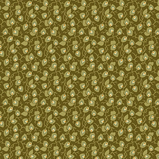 实用魔法橄榄藤 Edyta Sitar 洗衣篮被子 1/2 码 — 第 1/1 张图片