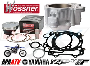 03-06 WR450F WR 450F Top End Rebuild Kit Stock Bore Cylinder WOSSNER Piston Kit - Picture 1 of 24