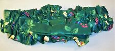 Longaberger Medium Fabric Basket Garter #2771310 Emerald Vine Green/Floral - NIB