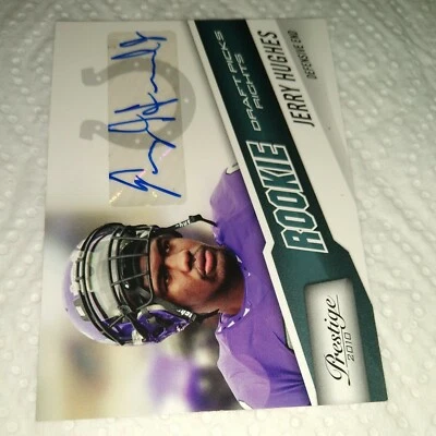 Jerry Hughes 2010 Prestige Autograph Rookie #254 TCU Horned Frogs Colts *53/399* - Image 1 of 2