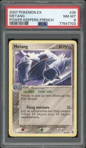 2007 Pokemon FRENCH EX Guardiens du Pouvoir-Power Keepers Metang 35/108 PSA 8 - Bild 1 von 2