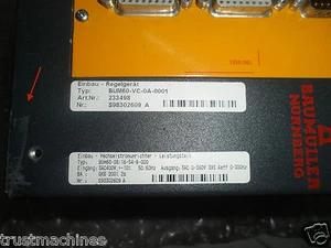 Baumuller Dubai BUM 60 VC0A0001 BUM60-08/16-54-B-000+BUM60-VC-0A-0001  [#1] - Picture 1 of 1