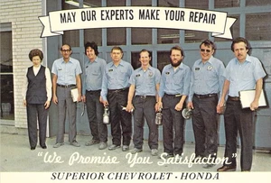 Oh Superior Chevrolet Honda Autohaus Service Team Postkarte 4x6 C45 - Bild 1 von 2