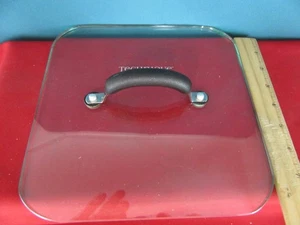 TECHNIQUE Glass Heavy Weighted Lid 9" Inches Square - Picture 1 of 6