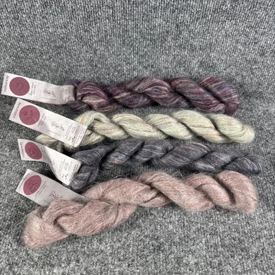 Colinette Parisienne Kid Mohair 221 M 25g Mixed Lot Of 4 Skeins Made In Wales - Image 1 of 4