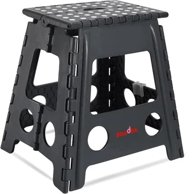 Robuster Klapp-Tritthocker - Rutschfest, 39 cm hoch, Platzsparend bis 150 KG - Bild 1 von 2