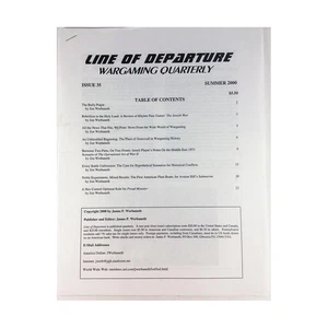 James Werb Line of Depa #35 "The Jewish War, Submarine, Options for Pro Mag VG - Imagen 1 de 1