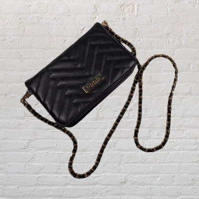 Bebe Black Wallet Clutch Chain Strap Cocktail Crossbody Bag - Image 1 of 4