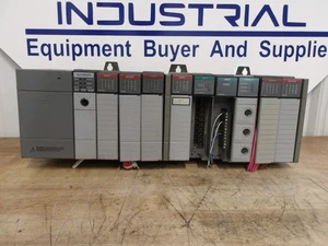 ALLEN BRADLEY SLC500 10 RANURAS ESTANTE Y TARJETAS #918211G USADO - Imagen 1 de 7