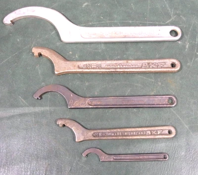 Llaves de gancho de 5 clavijas C de 25 mm a 130 mm de diámetro Gedore 40Z SKF HN7 HN11 Foto 1 de 4