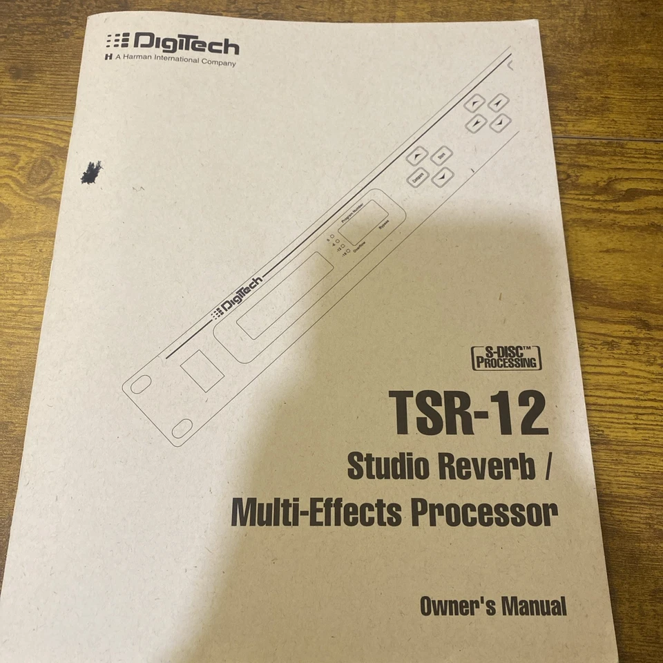 Manual del propietario TSR-12 Studio Reverb/Procesador Multi-FX MANUAL DIGITAL Foto 1 de 4