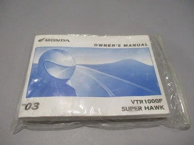 Manual del propietario Honda VTR1000F Super Hawk 2003 31MBB650 2003 OEM Foto 1 de 2