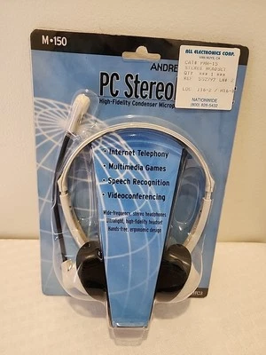 Andrea PC Stereo Headset M-150 NOS - Image 1 of 4