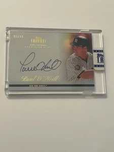 2012 TOPPS TRIBUTE PAUL O'NEILL ENCASED SEALED REFRACTOR AUTO /99 NY Yankees - Picture 1 of 2