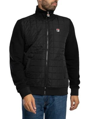 Fila Men's Moor Padded Front Jacket, Black - Image 1 of 4
