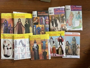 Lot of 10 Costume Patterns Adult Halloween McCalls SImplicity - Picture 1 of 1
