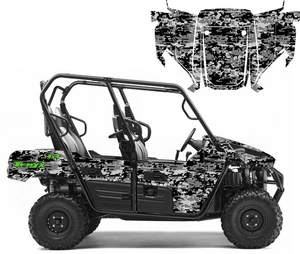 2016-2025 Kawasaki Teryx 4 or 2 seater Graphics Wrap kit 24 mil Digi Camo Metal - Picture 1 of 20